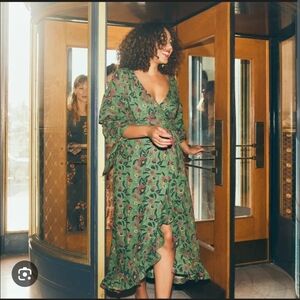 EDDY Ellen Ruffled Wrap Dress